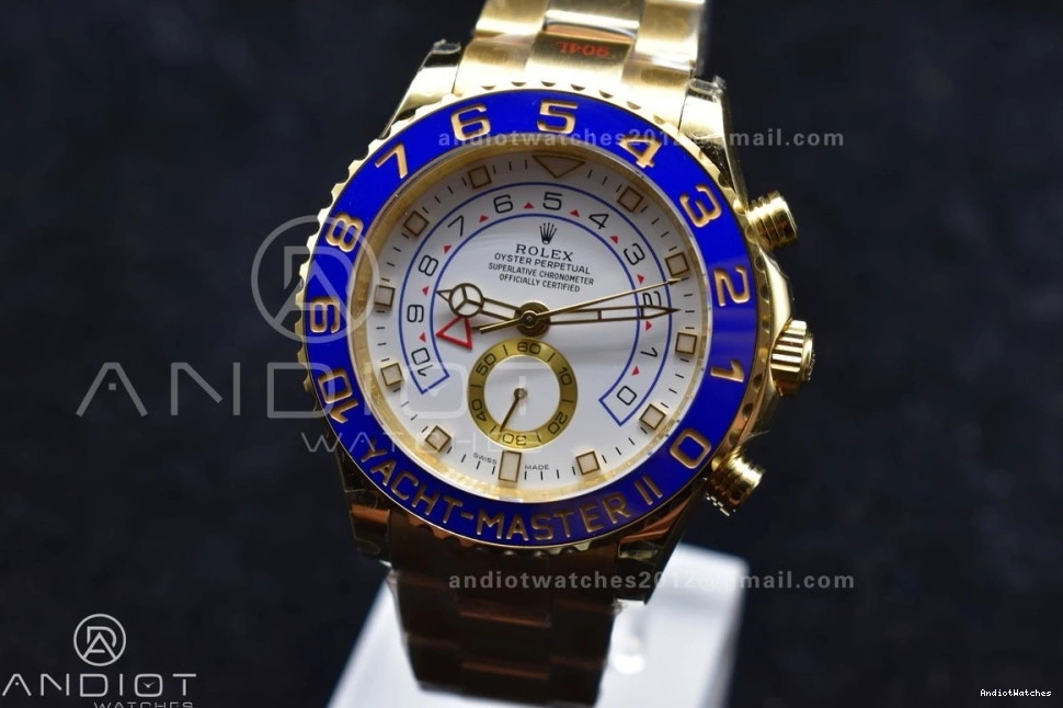 II Best Dial YachtMaster White A on Comfortable 116688 1218 YG 1:1 Bracelet Edition KF YG 0401